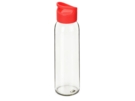 Стеклянная бутылка  Fial, 500 мл (красный/прозрачный) 