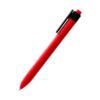 Ручка пластиковая с текстильной вставкой Kan, красный (Изображение 2)