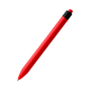 Ручка пластиковая с текстильной вставкой Kan, красный (Изображение 3)