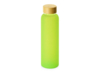 Стеклянная бутылка с бамбуковой крышкой Foggy, 600 мл (зеленое яблоко)  (Изображение 1)