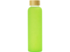 Стеклянная бутылка с бамбуковой крышкой Foggy, 600 мл (зеленое яблоко)  (Изображение 3)