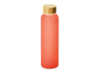 Стеклянная бутылка с бамбуковой крышкой Foggy, 600 мл (красный)  (Изображение 1)