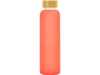 Стеклянная бутылка с бамбуковой крышкой Foggy, 600 мл (красный)  (Изображение 3)