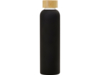 Стеклянная бутылка с бамбуковой крышкой Foggy, 600 мл (черный)  (Изображение 3)