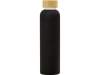 Стеклянная бутылка с бамбуковой крышкой Foggy, 600 мл (черный)  (Изображение 3)