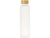 Стеклянная бутылка с бамбуковой крышкой Foggy, 600 мл (белый)  (Изображение 3)