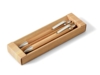 GREENY. Набор шариковой ручки и механического карандаша из бамбука, Натуральный (Изображение 1)