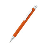 Ручка металлическая Rebecca софт-тач, оранжевый