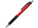 Ручка пластиковая шариковая с противоскользящим покрытием CARIBE (красный) 