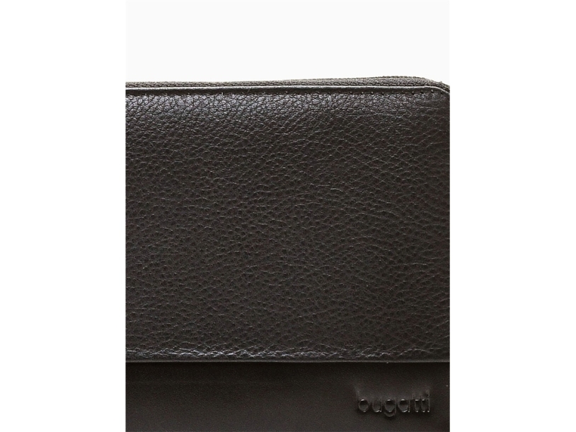Кошелёк BUGATTI Atlanta, на молнии, чёрный, натуральная воловья кожа, 19,5х2,5х10,5 см (Изображение 6)