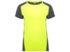 Спортивная футболка Zolder женская (черный/неоновый желтый) S (Изображение 1)