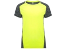Спортивная футболка Zolder женская (черный/неоновый желтый) S