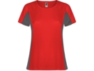 Спортивная футболка Shanghai женская (красный/графит) 2XL