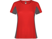 Спортивная футболка Shanghai женская (красный/графит) 2XL