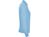 Рубашка поло Estrella женская с длинным рукавом (небесно-голубой) XL (Изображение 4)
