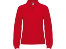 Рубашка поло Estrella женская с длинным рукавом (красный) 3XL