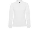 Рубашка поло Estrella женская с длинным рукавом (белый) 3XL