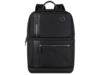 Рюкзак мужской BUGATTI Nero 16'', чёрный, нейлон 1680D/кожа, 29,5х14х44 см (Изображение 2)