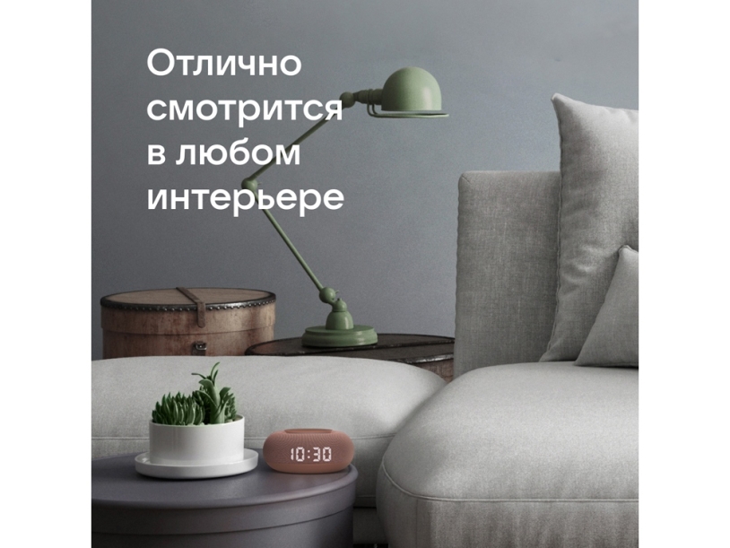 Умная колонка Капсула Мини с голосовым помощником Марусей (коричневый)  (Изображение 8)