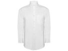 Рубашка с длинным рукавом Oxford, мужская (белый) 3XL