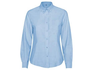 Рубашка с длинным рукавом Oxford, женская (небесно-голубой) 2XL