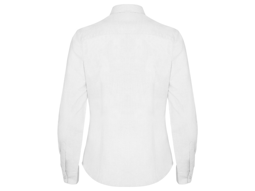 Рубашка с длинным рукавом Oxford, женская (белый) 3XL (Изображение 2)