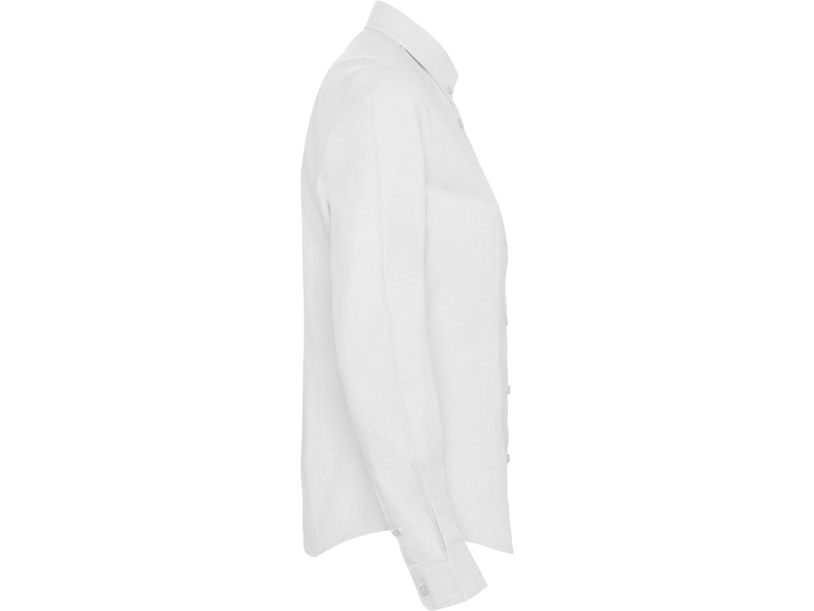 Рубашка с длинным рукавом Oxford, женская (белый) 3XL (Изображение 4)