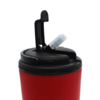 Термостакан Basic с трубочкой, цвет красный (Изображение 4)