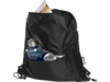 Изолированная сумка со шнурком Adventure из переработанных материалов (черный)  (Изображение 4)