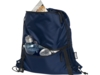 Изолированная сумка со шнурком Adventure из переработанных материалов (темно-синий)  (Изображение 4)