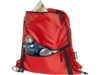 Изолированная сумка со шнурком Adventure из переработанных материалов (красный)  (Изображение 4)