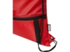 Изолированная сумка со шнурком Adventure из переработанных материалов (красный)  (Изображение 6)