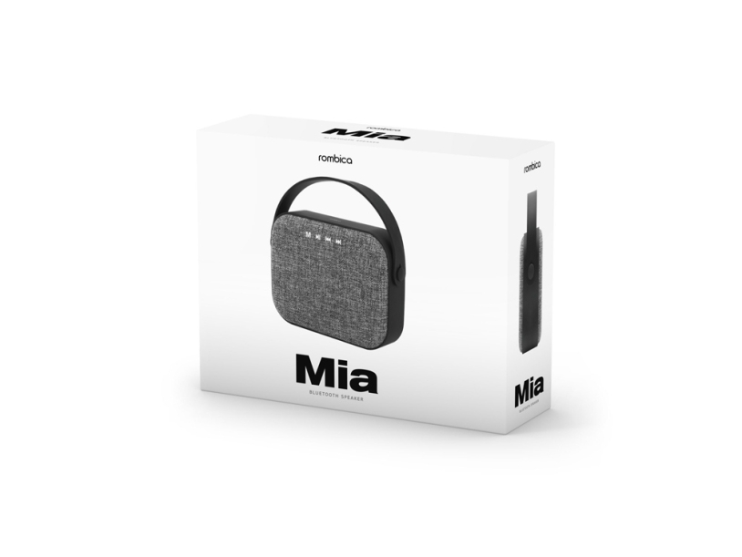 Портативная колонка Rombica Mysound Mia с логотипом, серый (Изображение 5)
