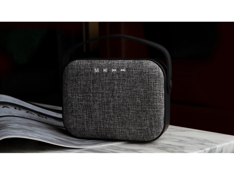 Портативная колонка Rombica Mysound Mia с логотипом, серый (Изображение 11)