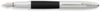 Перьевая ручка FranklinCovey Lexington. Цвет - черный + хром. (Изображение 1)