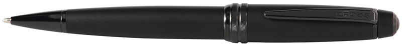 Шариковая ручка Cross Bailey Matte Black Lacquer. Цвет - черный. (Изображение 1)