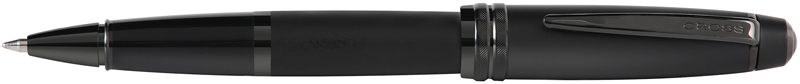 Ручка-роллер Cross Bailey Matte Black Lacquer. Цвет - черный. (Изображение 1)