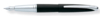 Перьевая ручка Cross ATX. Цвет - матовый черный/серебро. Перо - сталь, среднее (Изображение 1)