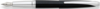 Перьевая ручка Cross ATX. Цвет - глянцевый черный/серебро. Перо - сталь, тонкое (Изображение 1)
