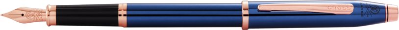 Перьевая ручка Cross Century II Translucent Cobalt Blue Lacquer, перо F (Изображение 1)