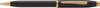 Шариковая ручка Cross Century II Black lacquer, черный лак с позолотой 23К (Изображение 1)
