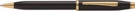 Шариковая ручка Cross Century II Black lacquer, черный лак с позолотой 23К