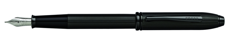 Перьевая ручка Cross Townsend Matte Black PVD, перо M (Изображение 1)