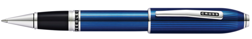 Ручка-роллер Selectip Cross Peerless Translucent Quartz Blue Engraved Lacquer (Изображение 1)