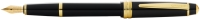 Перьевая ручка Cross Bailey Light Polished Black Resin and Gold Tone, перо F
