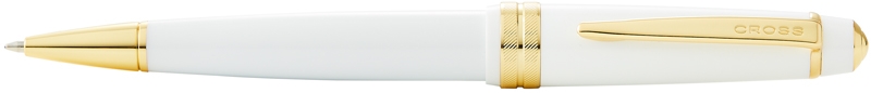 Шариковая ручка Cross Bailey Light Polished White Resin and Gold Tone (Изображение 1)