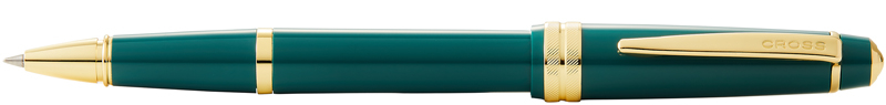 Ручка-роллер Cross Bailey Light Polished Green Resin and Gold Tone (Изображение 1)