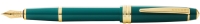 Перьевая ручка Cross Bailey Light Polished Green Resin and Gold Tone, перо F