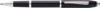 Ручка-роллер Cross Century II Black lacquer, черный лак с отделкой родием (Изображение 1)