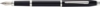 Перьевая ручка Cross Century II Black lacquer, черный лак с отделкой родием, перо M (Изображение 1)